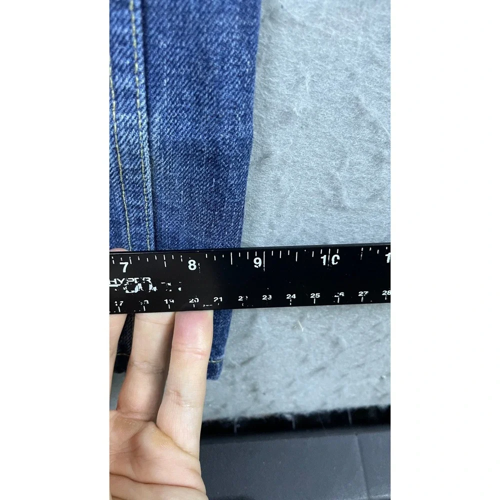 The West is Dead Jeans Mens 34 Blue Excellent Straight Leg Made in USA Denim